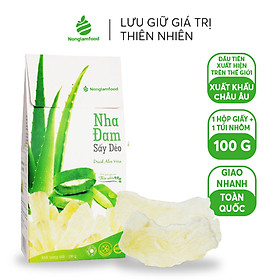 [MUA 3 TẶNG 1] Nha Đam Sấy Dẻo Nonglamfood Hộp 100g | Ăn vặt tốt cho sức khỏe | Trái cây sấy dẻo dinh dưỡng ăn liền