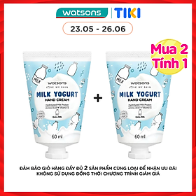 Kem Dưỡng Tay Watsons Milk Yogurt Hương Sữa Hand Cream Extra Milk 60ml