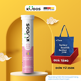 Thực phẩm bảo vệ sức khỏe KUDOS KIDS MULTIVITAMINS PLUS CALCIUM & D3 (20 viên/tuýp)