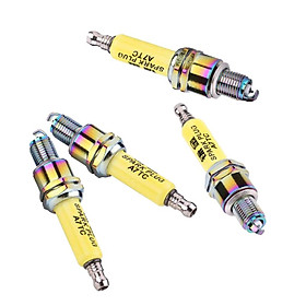 4Pcs A7TC Spark Plugs for Motorcycle Scooter GY6 50cc 125cc 150cc ATV