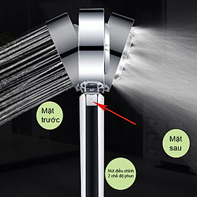 Mua Vòi sen tăng áp 2 chế độ phun Có ngăn chứa sữa tắm dầu gội hoặc thảo dược