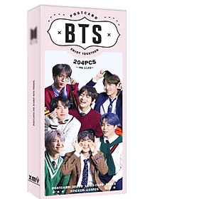 Postcard BTS concept 3 Map of the Soul 7' tặng vòng tay may mắn