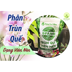 Mua PHÂN TRÙN QUẾ SFARM VIÊN NÉN CHUYÊN DÙNG CHO LAN VÀ HOA KIỂNG TRỒNG CHẬU - 1kg