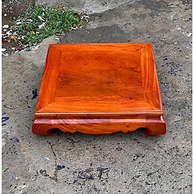 Mua Bàn Osin Gỗ Trơn Vuông Kê Thần Tài Gỗ Hương Cao 10cm