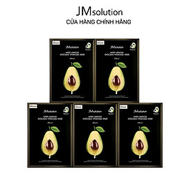 Combo 5 Mặt Nạ JMsolution Water Luminous Avocado Oil Ampoule Dưỡng Ẩm Và Dưỡng Sáng Da 35ml/miếng