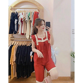 Bộ Đồ Pijama - Bộ Đồ Mặc Nhà Đũi Thái Quần Ngố Cao Cấp loại 1