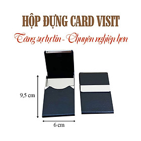 Hộp Đựng Card Visit Chất Liệu Da PU Cao Cấp, Nắp Mở Đứng, Tăng Sự Chuyên Nghiệp Cho Dân Văn Phòng