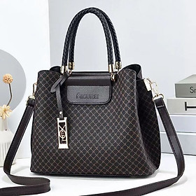 Túi xách nữ công sở cỡ lớn thời trang cao cấp phong cách Hàn Quốc nhẹ nhàng thanh lịch - Quai đen