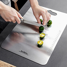 Mua Thớt Inox 304 cực lớn 46x30cm - chính hãng AnShin Made in Viet Nam