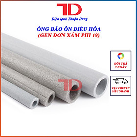 Vỏ bọc bảo ôn ĐƠN XÁM lắp điều hòa máy lạnh PHI 19 hàng nhập khẩu - Điện Lạnh Thuận Dung