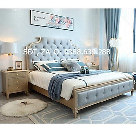 Mua Hot2021 Giường nhập khẩu mã 630# màu xanh siêu xinh ( ảnh thật ở cuối)