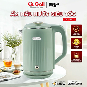 Mua Ấm Siêu Tốc GALI GL-18A1  dung tích 1.8 Lít. thiết kế 2 lớp chống nóng. Hàng chính hãng bảo hành 24 tháng