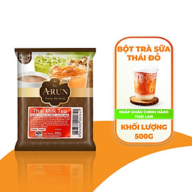 Bột Trà Sữa Thái Đỏ Na Arun túi 500G pha đủ 40 ly - Hàng nhập khẩu chính hãng Thái Lan