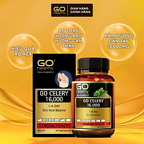 GO CELERY 16,000 60 VIÊN- Viên gout nhập khẩu chính hãng GO Healthy New Zealand