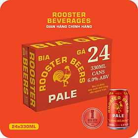 Thùng Rooster Beers Pale (Bia Gà) 24 Lon (330ml/Lon)