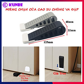 Mua Miếng Chặn Cửa Cao Su KUNBE Kèm Giá Treo Tiện Lợi Chống Va Đập Cửa Hiệu Quả