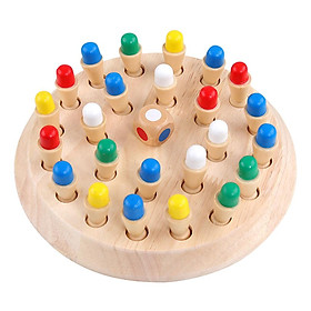 Kids Wooden Memory Match Stick Chess Game Educational Toys Brain Training