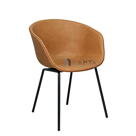 Mua Ghế tiếp khách có tay tựa Ghế ăn có nệm simili chân sắt hiện đại nhập khẩu HCM HAY 3-P