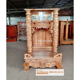 Bàn thờ ông địa gỗ xoan 60 x 98