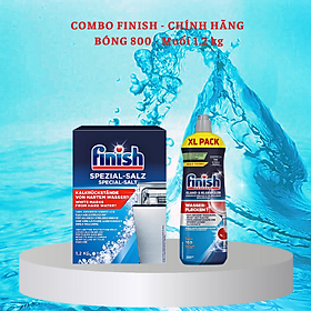 Nước làm bóng Finish 750 ml+ muối rửa bát Finish 1200 g