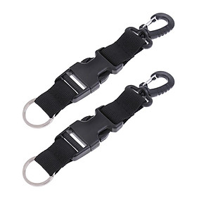 2x Heavy Duty Diving BCD Lanyard Strap Quick Release Buckle for Spearfishing