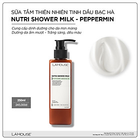 Sữa tắm làm dịu,làm sạch da Lá House Nutri Shower Milk 250ml Lavender/ Peppermint