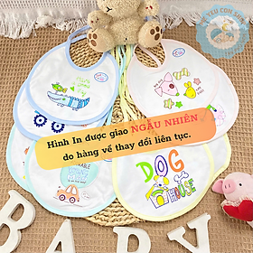 Yếm Cột Dây Jou Cotton 2 Lớp Mềm Mịn, Thấm Hút Tốt Cho Bé Từ Sơ Sinh - BÉ TRAI