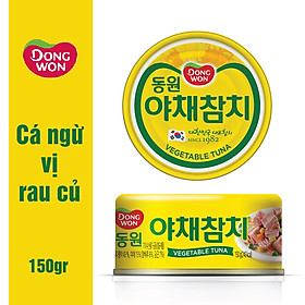 Cá ngừ hộp Dongwon vị rau củ (150g)