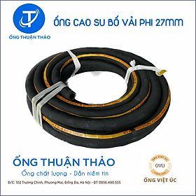 Ống Cao Su Bố Vải Phi 27mm  cuộn 20 mét- Hàng Nhập Khẩu - Ống Thuận Thảo