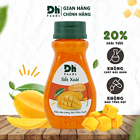 Sốt Xoài chua ngọt Dh Foods 200gr - gia vị trộn salad 20% xoài tươi, sốt chấm snack hải sản đồ chiên nướng