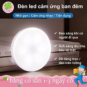 Đèn Cảm Ứng Chuyển Động, Đèn Led Dán Tường Cảm Biến Thông Minh Gắn Tủ Quần Áo, Hành Lang, Đèn Duy Thắng,Kèm sạc USB