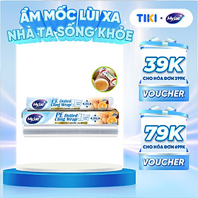 Mua Màng bọc thực phẩm PE MyJae Đài Loan 30cmx50m dạng xé chấm đứt bảo quản thực phẩm an toàn tiện lợi