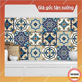 Decal Gạch Bông C76 - Set 30 ô 20x20cm - Decal Dán tường, Dán bếp, Trang trí nhà cửa