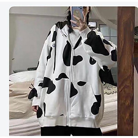 Áo Khoác Sweater Nam Nữ Phối Màu Bò Sữa