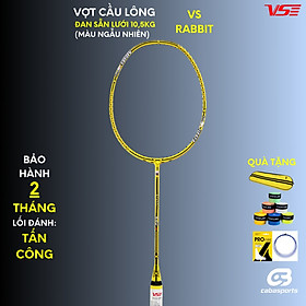 Vợt cầu lông VS Kongfu Rabbit nội địa đã đan lưới 10.5kg công thủ toàn diện Bảo hành khung vợt 02 tháng Kèm quà tặng túi vợt và quấn cán