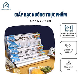 Giấy Bạc Nướng Thực Phẩm, Màng Nhôm Nướng Thịt, Bảo Quản Thức Ăn Nồi Chiên Không Dầu, Lò Nướng 30cmx5,10,20m - Hàng Chính Hãng MINIIN