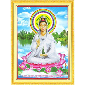 Mua Tranh thêu chữ thập Quan Thế Âm DLH-222908