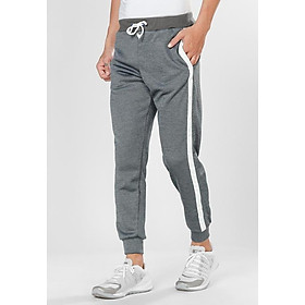 Quần Dài Jogger Nam Phối Sọc 1041 xám  - Size XL