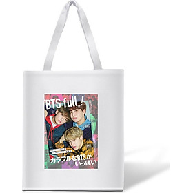 Túi tote BTS full in hình JIMIN JHOPE V Size 30*35 cm