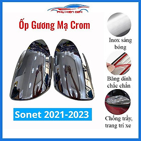 Ốp gương chiếu hậu Sonet 2021-2022-2023 mạ crom bảo vệ chống trầy trang trí làm đẹp xe