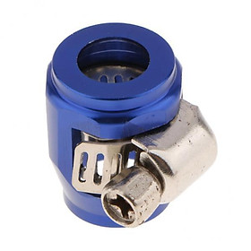 2X AN4 4AN -4 Car Fuel Hose Clamp Oil Line Fastener Finisher Blue