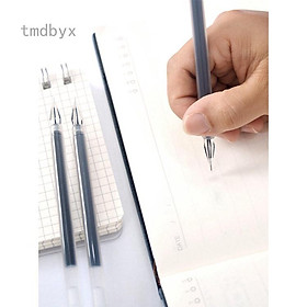 Set 10 bút bi nước ngòi 0.5mm màu đen dành cho học sinh
