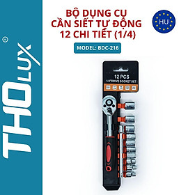 Mua Bộ dụng cụ cần siết tự động 12 chi tiết (1/4) BDC-216 Tholux