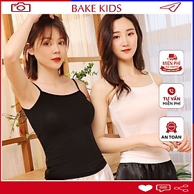 Áo 2 Dây Nữ Cao Cấp Vải Cotton Không Đệm Croptop Dáng Ôm Thoáng Mát Áo Co Dãn Tốt