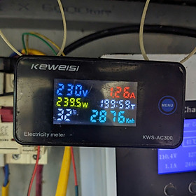 Mua Công Tơ Điện Tử 6 Trong 1 Đo Công Suất  Cường Độ  Điện Áp AC 50~300V Màn Hình Màu Lớn