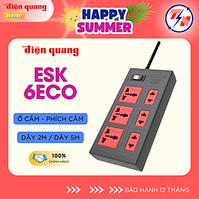 Mua Ổ cắm Điện Quang ECO ĐQ ESK 6ECO (6 Lỗ hỗn hợp)
