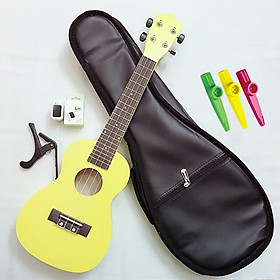  Combo Đàn Ukulele Concert Woim 33A19 tặng kèm bao da, máy lên dây, capo và 01 kèn Kazoo màu ngẫu nhiên