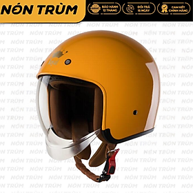 Nón bảo hiểm 3/4 ROYAL M139 có kính âm màu VÀNG NGHỆ BÓNG