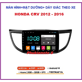 Hình ảnh COMBO Màn hình DVD Androi+mặt dưỡng và dây giắc cho xe ô tô HONDA CRV đời 2012-2016, màn androi oto 10inch full HD đa chức năng cho xe CRV dòng lắp sim 4G-phát wifi hoặc kết nối wifi ram1G-rom32G, phụ kiện xe hơi, dvd oto.