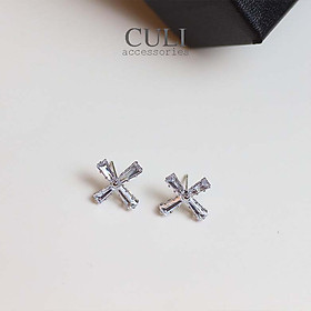 Khuyên tai, Bông tai thời trang nữ đính đá HT619 - Culi accessories